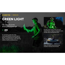 Armytek Wizard C2 WG Multi-Light, White & Green Light